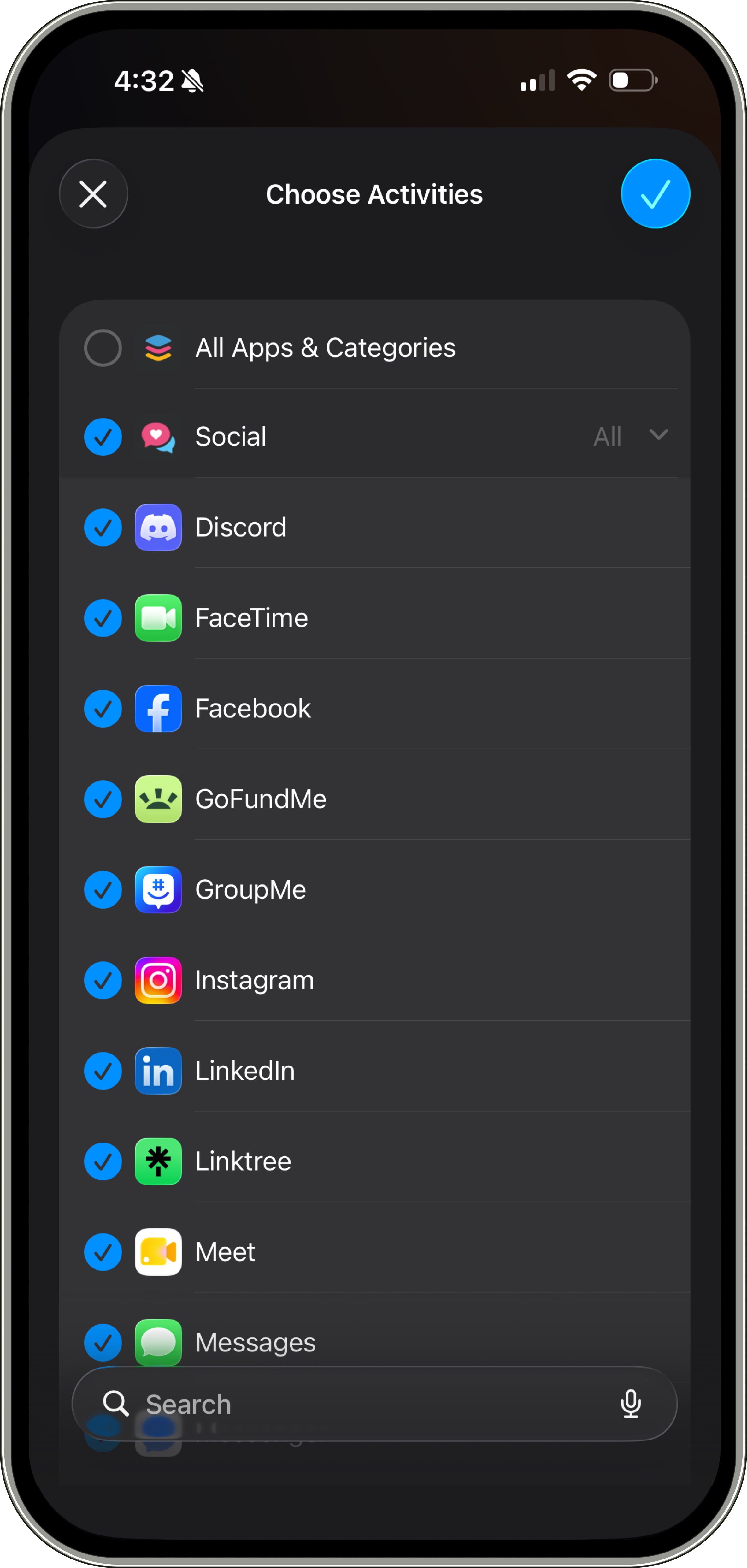 Pick your apps
